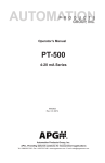 PT-500 4-20 mA Series Manual