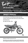 DR125 Dirt Bike OWNER`S MANUAL