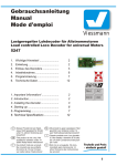 Viessmann Gebrauchsanleitung Manual Mode d`emploi