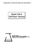 Model 210 & 210/Timer Manual - J
