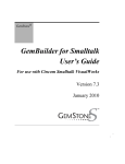 GemBuilder for Smalltalk User`s Guide