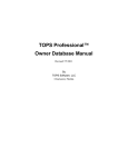 TOPS Professional™ Owner Database Manual
