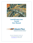 LunchPrepay.com Parent User Manual