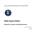 Write Source Online User Manual