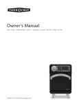 Owner`s Manual - Webstaurant Store