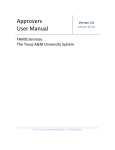 Approvers User Manual - The Texas A&M University System