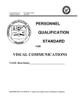visual communications personnel qualification