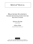 minitab ® manual practicing statistics