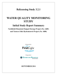 3.2.1 Water Quality Monitoring Study