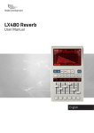 LX480 Reverb - Manual