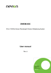 DWDM-40C User manual