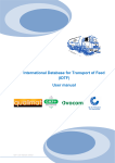 International Database for Transport of Feed (IDTF) User manual