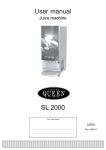 User manual SL 2000 - Crem International