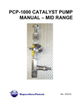 PCP-1000 Catalyst Pump Manual