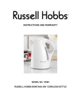 User manual - Russell Hobbs
