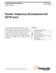 Packet Telephony Development Kit PSTN Card User`s Guide