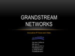 Grandstream Networks: Innovative IP Voice and Video