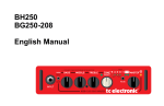 BH250 BG250-208 English Manual