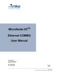 MicroNode I/O Ethernet COMBO User Manual