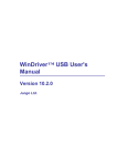 WinDriver™ USB User`s Manual - Version 10.2.0