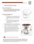 Using Kitchen Scales - University of Minnesota Extension