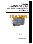 User Manual for HDTV Converter
