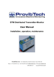 DTM Distributed Transmitter-Monitor User Manual