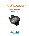 to GeoSKeeper User Manual