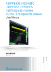 R&S®FS-K10x(PC) LTE Measurement Software (Uplink) User Manual