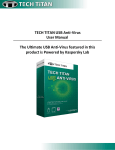 TECH TITAN USB Anti-Virus User Manual The Ultimate USB Anti