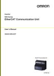 MX2 Series EtherCAT Communication Unit User`s Manual