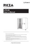 LPX-60 User`s Manual