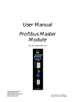 User Manual User Manual Profibus Master Profibus Master Module