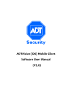 ADTVision (iOS) Mobile Client Software User Manual