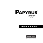 Papyrus 7.0 Workbook - Research Software Design