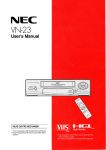 Manual for NEC VN23