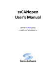 CANopen user`s reference manual