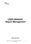 USER MANUAL Report Management - Websams Central Document