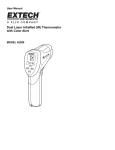 Extech 42509 Infrared Thermometer Manual PDF