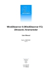 Gill WindObserver (WindObserver FC) II Anemometer User Manual
