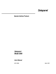 Datapanel Model 240E User Manual, GFK-1656A