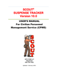CPMS User`s Manual 2011 - SCOUT© Suspense Tracker, an