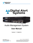 Manual - Digital Alert Systems