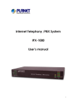 Internet Telephony /PBX System IPX