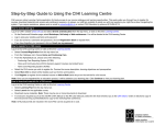 Step-by-Step Guide to Using the CIHI Learning Centre