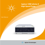 Agilent 1290 Infinity II High Speed Pump User Manual