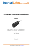 AHRS Demo Program Manual