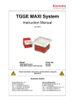 TGGE MAXI user manual