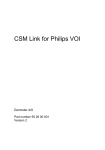 CSM Link for Philips VOI - Manual