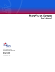 MCS MicroVision Camera User Manual